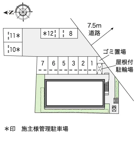 ★手数料０円★寝屋川市新家　月極駐車場（LP）